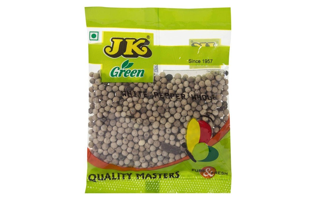 JK White Pepper Whole    Pack  50 grams